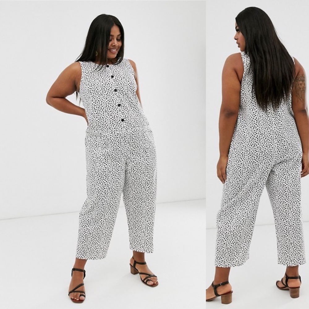 SALE ASOS Curve sleeveless boiler suit